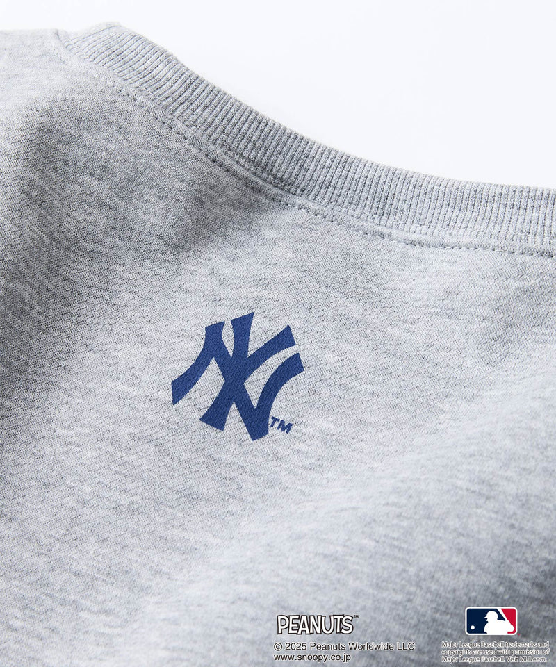 【PEANUTS×MLB】オリジナルデザイン 裏起毛トレーナー ヤンキース ドジャース カブス キャラクター