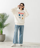 【DISCUS×Casper】キャラクタープリントスウェットトレーナー メンズ レディース ユニセックス