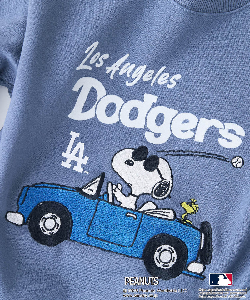 【PEANUTS×MLB】オリジナルデザイン KIDS裏起毛トレーナー キッズサイズ ヤンキース ドジャース カブス キャラクター