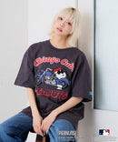 【PEANUTS×MLB】オリジナルデザインTシャツ 刺繍 ドロップショルダー ユニセックス