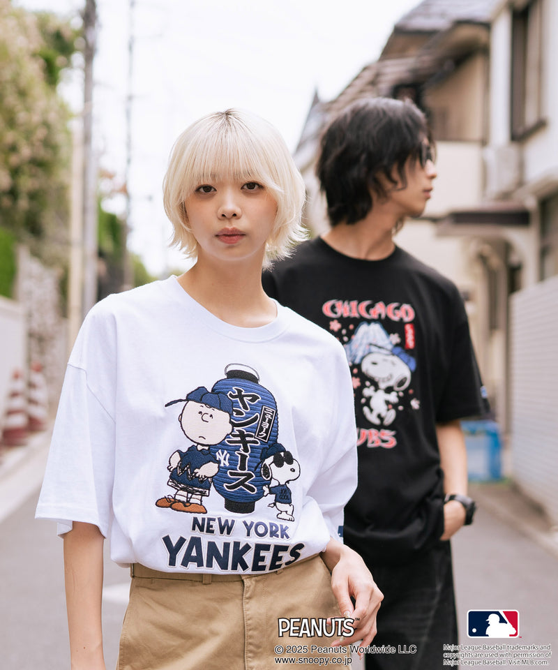 【PEANUTS×MLB】オリジナルデザイン 和柄Ｔシャツ ドジャース ヤンキース カブス スーベニア