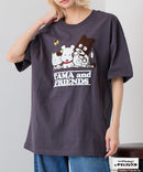 【タマ＆フレンズ～うちのタマ知りませんか？】オリジナルデザインTシャツ バイキンくん 刺繍 ドロップショルダー ユニセックス