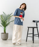 【ムーミン】 【綿100%のしっかりした生地】オリジナルデザイン キャラクター刺繍Tシャツ リトルミイ ニョロニョロ 大人カジュアル ユニセックス
