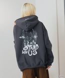 【DISNEY/ディズニー】＜ナイトメアー・ビフォア・クリスマス＞＜ディズニーヴィランズ＞ビッグシルエット 裏起毛 プルオーバーパーカー フーディー ドロップショルダー オーバーサイズ