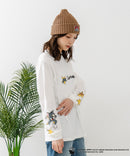 【CONVERSE/コンバース】×【TOM AND JERRY/トムとジェリー】両面プリント オーバーサイズ ロンT