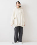 【BEVERLY HILLS POLO CLUB/ビバリーヒルズポロクラブ】ブランドロゴ ワンポイント刺繍 カゼット付 プルパーカー/ワイドシルエット/裏起毛