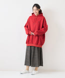 【BEVERLY HILLS POLO CLUB/ビバリーヒルズポロクラブ】ブランドロゴ ワンポイント刺繍 カゼット付 プルパーカー/ワイドシルエット/裏起毛