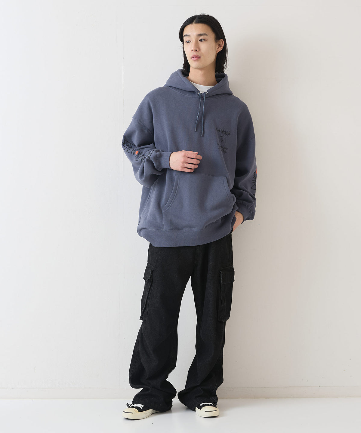 SAKIYAMA コラボ BIG フーデッド パーカー What it isNt ワットイット
