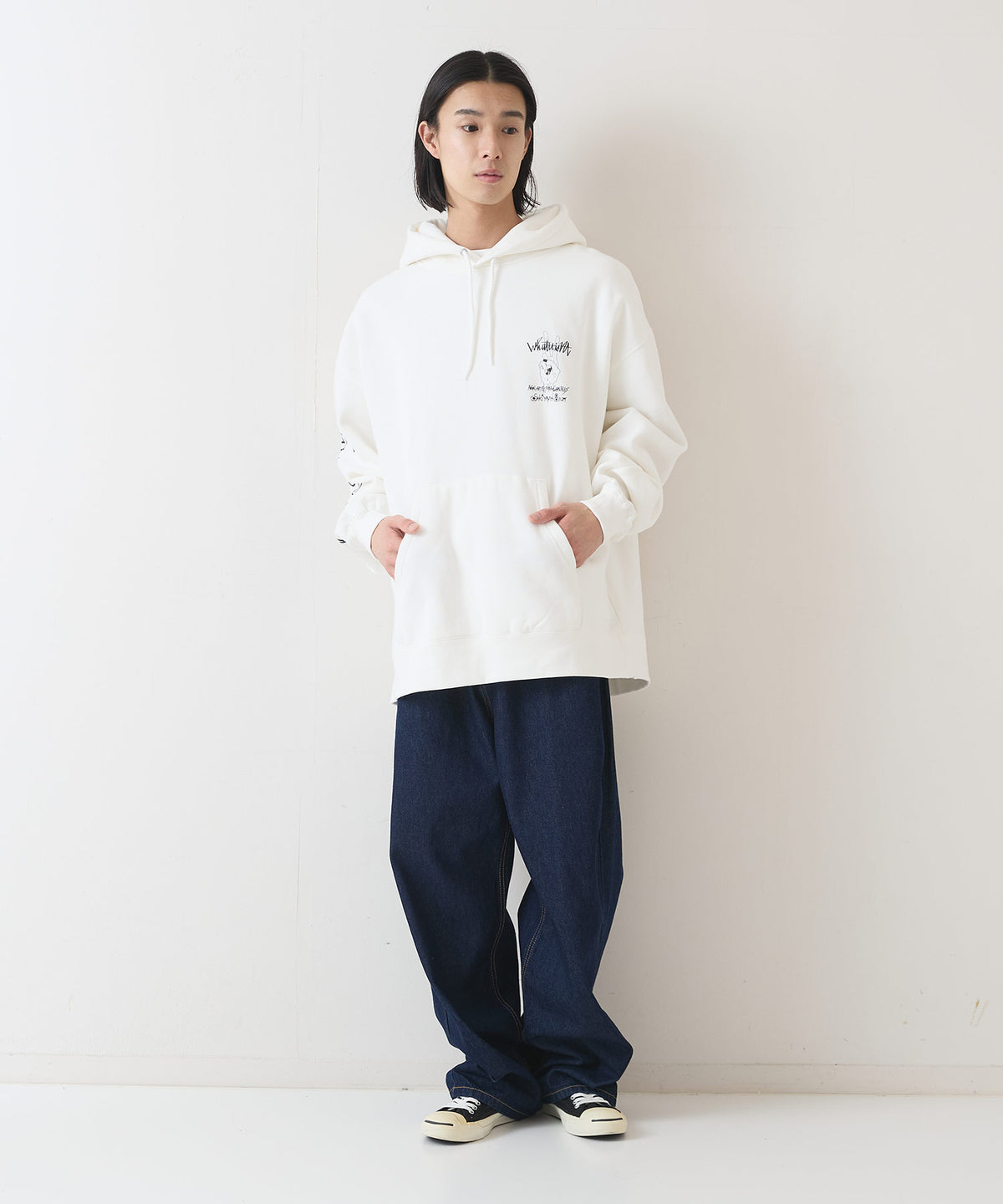 SAKIYAMA コラボ BIG フーデッド パーカー What it isNt ワットイット