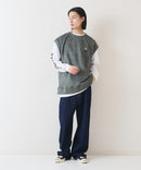 【（What it isNt）ART BY MARKGONZALES / (ワットイットイズント) アートバイマークゴンザレス】 スエードタッチベスト ロンT リアルレイヤード 2枚セット