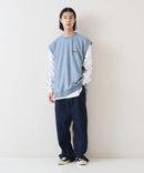 【（What it isNt）ART BY MARKGONZALES / (ワットイットイズント) アートバイマークゴンザレス】 スエードタッチベスト ロンT リアルレイヤード 2枚セット