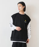 【（What it isNt）ART BY MARKGONZALES / (ワットイットイズント) アートバイマークゴンザレス】 スエードタッチベスト ロンT リアルレイヤード 2枚セット