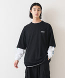 【（What it isNt）ART BY MARKGONZALES / (ワットイットイズント)アートバイマークゴンザレス】 リアル レイヤード ロンT  半袖T ロンT 2枚セット ユニセックス