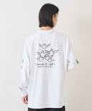 【（What it isNt）ART BY MARKGONZALES / (ワットイットイズント)アートバイマークゴンザレス】 リアル レイヤード ロンT  半袖T ロンT 2枚セット ユニセックス