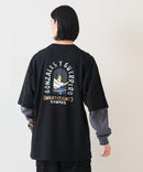 【（What it isNt）ART BY MARKGONZALES / (ワットイットイズント)アートバイマークゴンザレス】 リアル レイヤード ロンT  半袖T ロンT 2枚セット ユニセックス