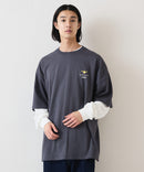 【（What it isNt）ART BY MARKGONZALES / (ワットイットイズント)アートバイマークゴンザレス】 リアル レイヤード ロンT  半袖T ロンT 2枚セット ユニセックス