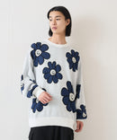 （What it isNt）ART BY MARKGONZALES / (ワットイットイズント) アートバイマークゴンザレス シャギーダブルジャガード クルーネックセーター  ユニセックス