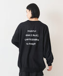 （What it isNt）ART BY MARKGONZALES / (ワットイットイズント) アートバイマークゴンザレス シャギーダブルジャガード クルーネックセーター  ユニセックス