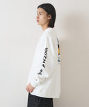 （What it isNt）ART BY MARKGONZALES / (ワットイットイズント) アートバイマークゴンザレス リラックスフィット　バックプリント 裏起毛 クルーネックトレーナー  ユニセックス