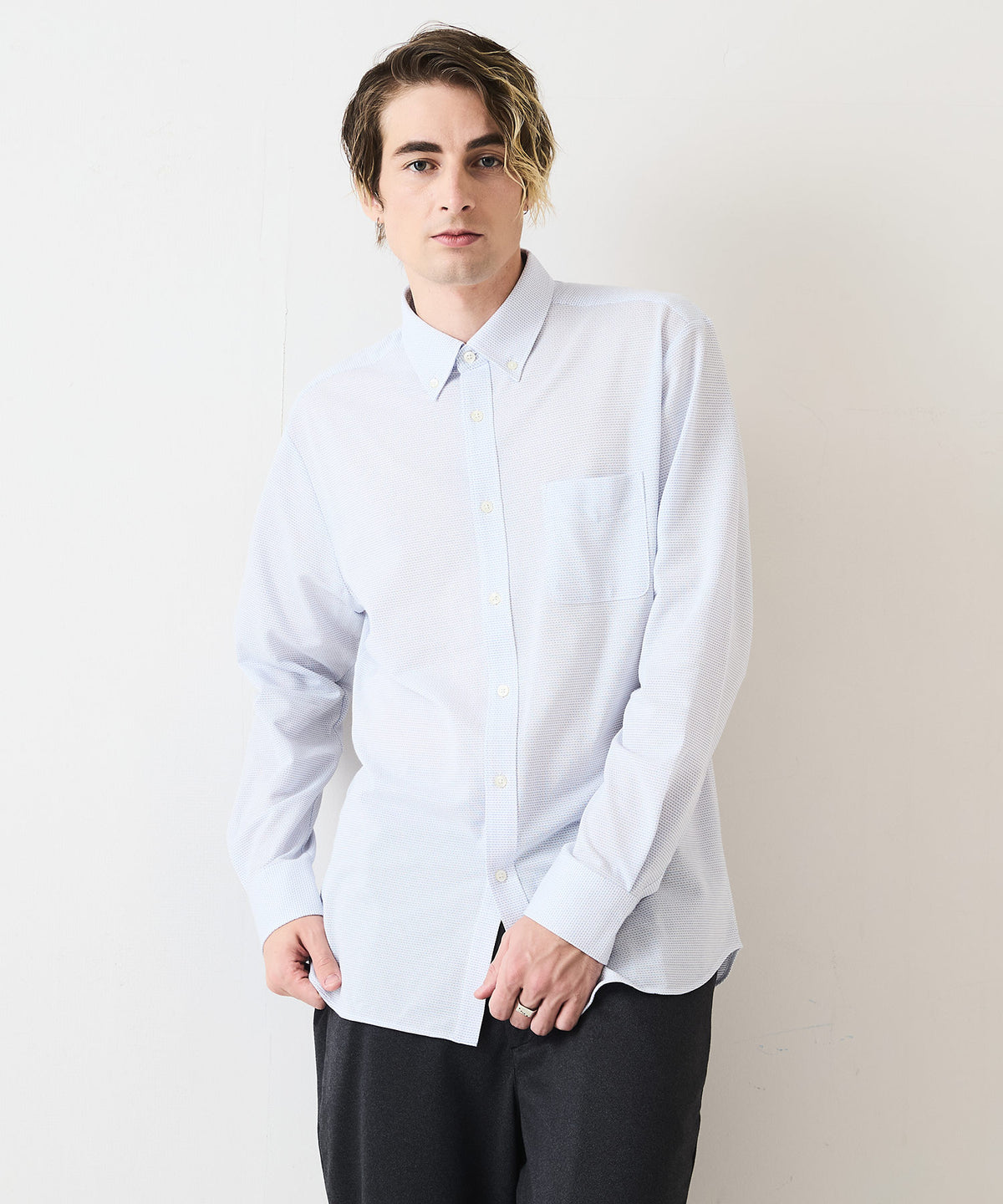 吸水速乾 イージーケア ピンポイント 消臭 アルティマニット シャツ