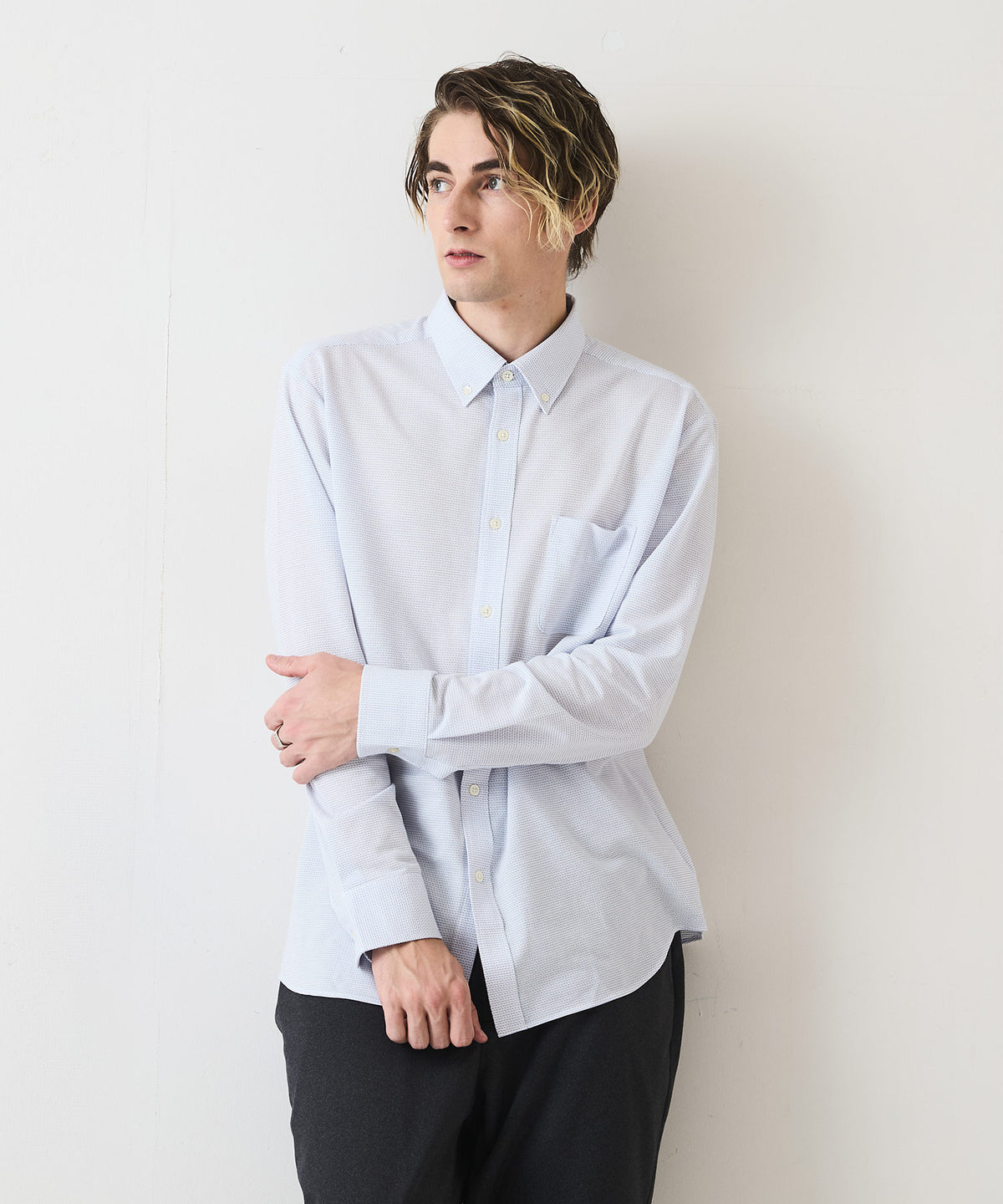 吸水速乾 イージーケア ピンポイント 消臭 アルティマニット シャツ