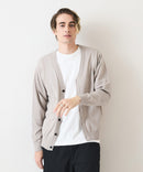 カシミヤ タッチニット カーディガン BLUE STANDARD