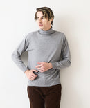 高機能 カシミヤタッチ タートルネックセーター 素肌で着れるセーター マシンウォッシャブル アンチプリング 静電気防止 ストレッチ　ウォームビズ BLUE STANDARD