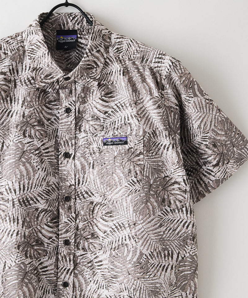 ライトリップル 総柄シャツ RAGGED MOUNTAIN