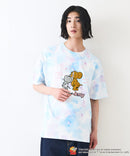 新柄追加！！【TOM AND JERRY/トムとジェリー】オリジナルデザイン 刺繍 Tシャツ ジェリー タフィー ドロップショルダー ビッグシルエット ユニセックス キャラクター