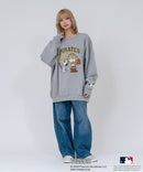 【PEANUTS/ピーナッツ】【ユニセックスデザインでリンクコーデにも◎】MLB×PEANUTS 裏起毛トレーナー 保温 キャラクター ドジャース ヤンキース パイレーツ ❘ジーンズメイト公式オンラインショップ