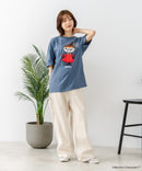 【ムーミン】 【綿100%のしっかりした生地】オリジナルデザイン キャラクター刺繍Tシャツ リトルミイ ニョロニョロ 大人カジュアル ユニセックス