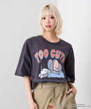 【TOM and JERRY/トムとジェリー】オリジナルデザインTシャツ 刺繍 ドロップショルダー ユニセックス