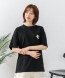 【ねないこだれだ】【コットン100％のしっかりした生地 ドロップショルダー】オリジナルデザイン 刺繍Tシャツ せなけいこ 絵本 コラボ キャラクター 半袖 ユニセックス おばけ グッズ かわいい