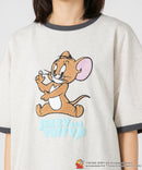 TOM AND JERRY トムとジェリー Tシャツ オリジナルデザイン ジェリー タフィー ドロップショルダー ビッグシルエット ユニセックス キャラクター ❘ジーンズメイト公式オンラインショップ