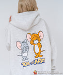 【TOM and JERRY/トムとジェリー】【ユニセックスデザインでリンクコーデにも◎】裏起毛プルオーバーパーカー フーディ 保温 カジュアル キャラクター トム ジェリー タフィー サカナ
