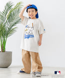 【PEANUTS×MLB】オリジナルデザイン KIDS Ｔシャツ ヤンキース ドジャース カブス 130 140 150 160 キャラクター 親子お揃いコーデ zo