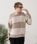 【BLUE STANDARD/ブルースタンダード】モールチェックニット セーター 冬服 防寒 暖服