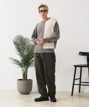 【BLUE STANDARD/ブルースタンダード】モール切り替えニット セーター 冬服 防寒 暖服