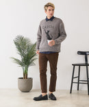 【BLUE STANDARD/ブルースタンダード】モールジャガードニット セーター アニマル 冬服 防寒 暖服