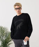 【BLUE STANDARD/ブルースタンダード】モールジャガードニット セーター アニマル 冬服 防寒 暖服