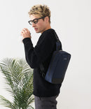 【BLUE STANDARD/ブルースタンダード】切り替え フェイクレザー ボディーバッグ