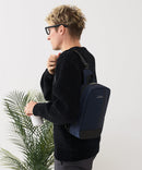 【BLUE STANDARD/ブルースタンダード】切り替え フェイクレザー ボディーバッグ