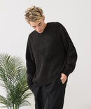 【BLUE STANDARD/ブルースタンダード】モールジャガードニット セーター アニマル 冬服 防寒 暖服