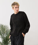 【BLUE STANDARD/ブルースタンダード】モールジャガードニット セーター アニマル 冬服 防寒 暖服