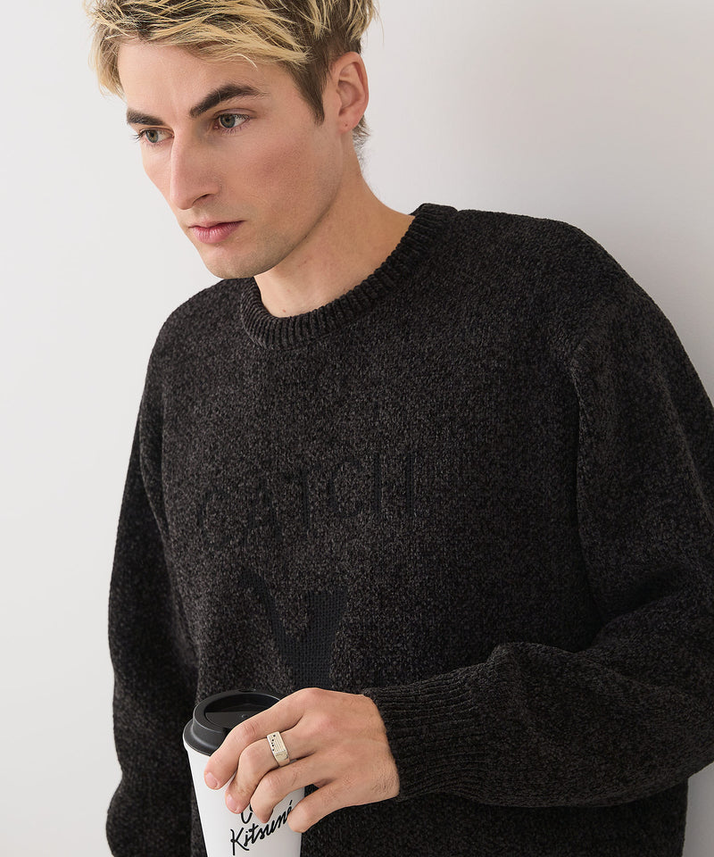 【BLUE STANDARD/ブルースタンダード】モールジャガードニット セーター アニマル 冬服 防寒 暖服