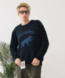 【BLUE STANDARD/ブルースタンダード】モールジャガードニット セーター アニマル 冬服 防寒 暖服