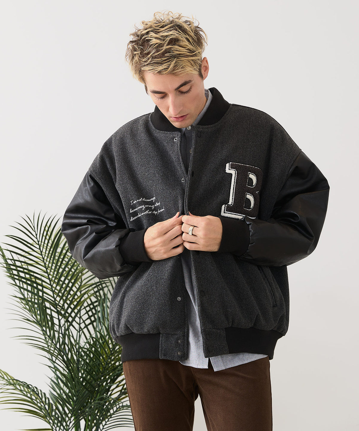 BLUE STANDARD/ブルースタンダード】フェイクメルトン ワッペン 袖