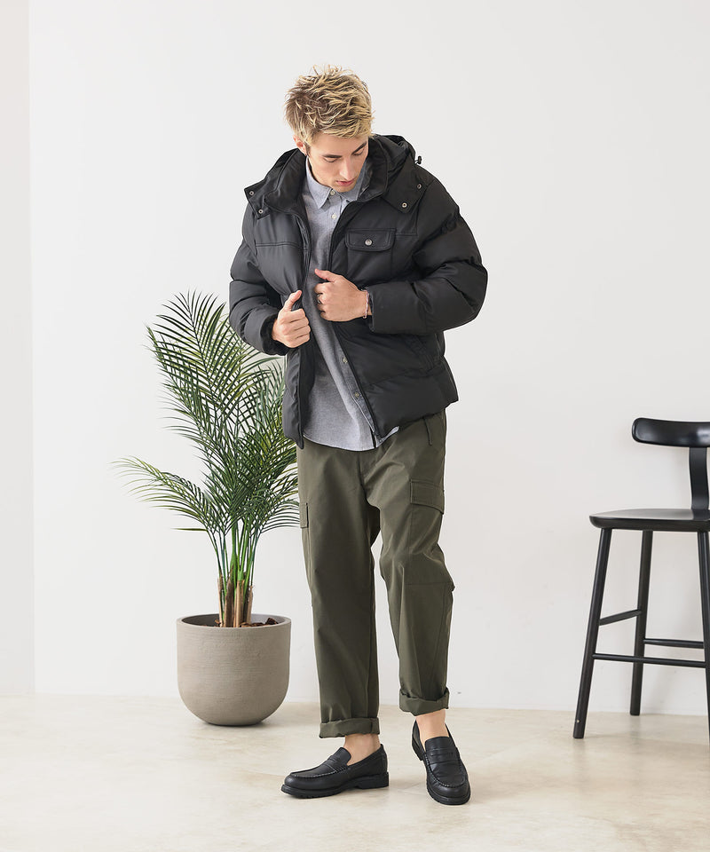 【Blue Standard/ブルースタンダード】PUコーティング 中綿ブルゾン