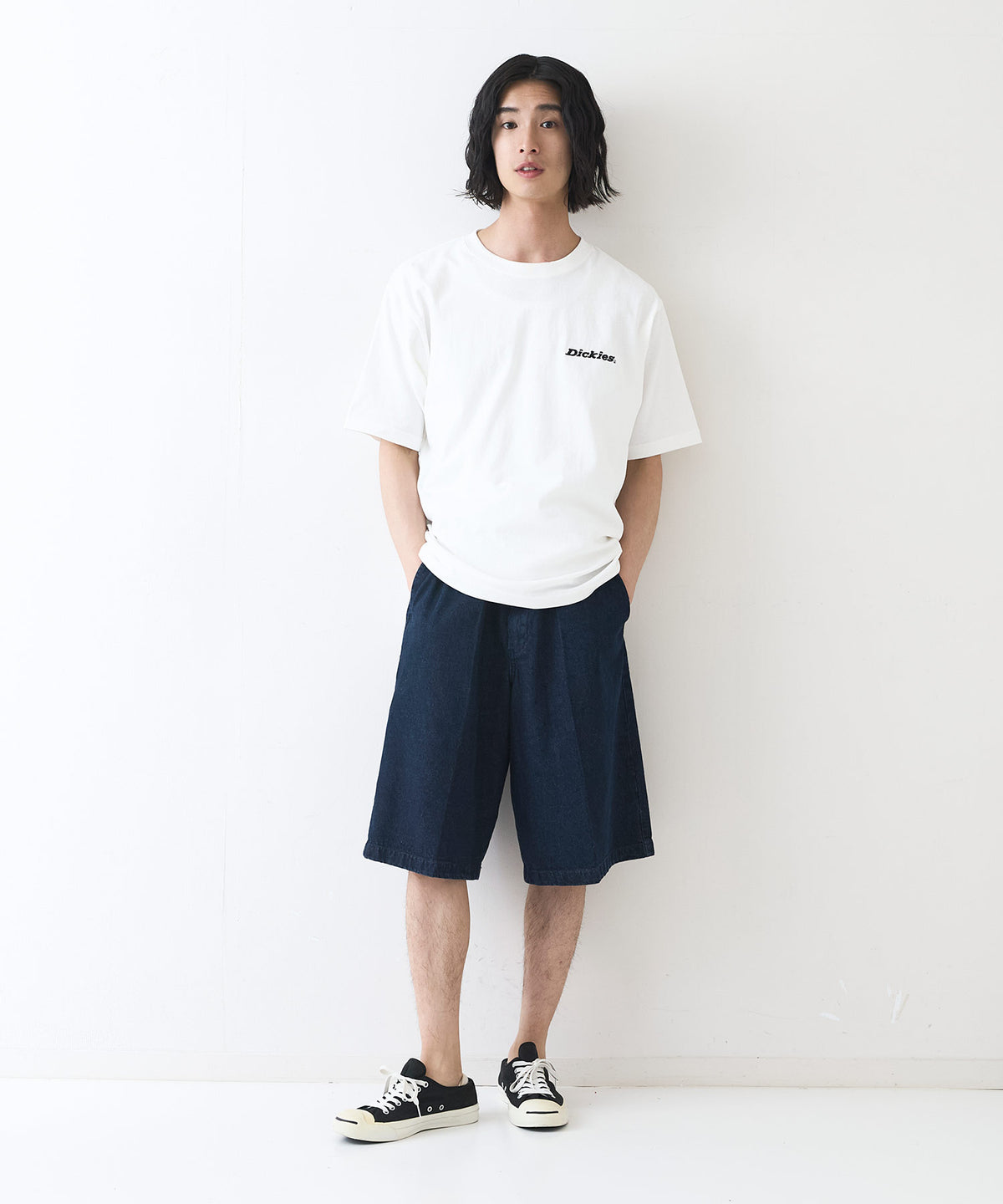 Dickies 【ディッキーズ】 仲里依紗　着用 デニム・ハーフパンツ☆ Dickies 【ディッキーズ】 仲里依紗 着用 デニム・ハーフパンツ
