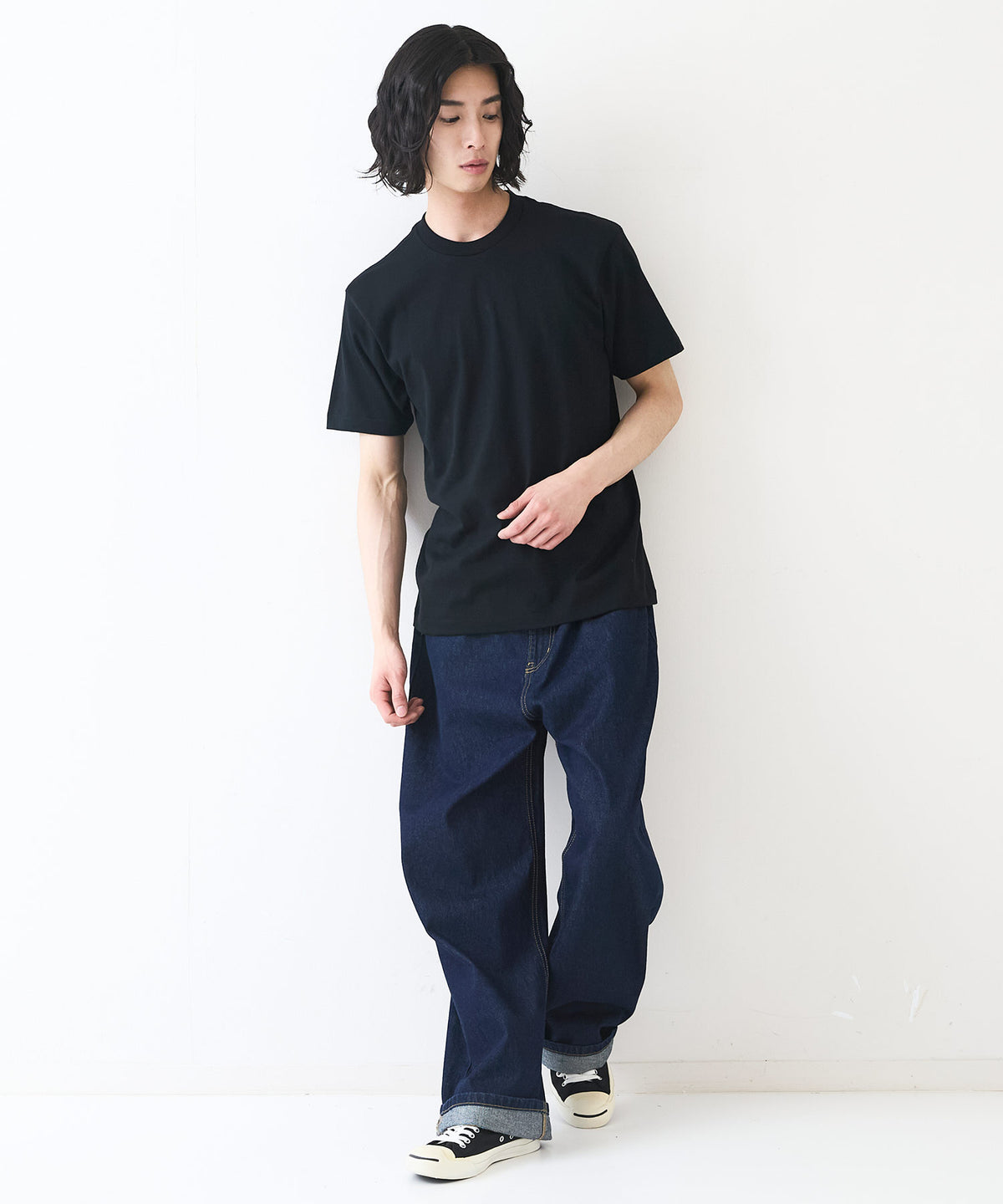 Kuroページ 1 HANES/ヘインズ】【7.0oz 超厚手】KURO 先染めブラック クルーネックT